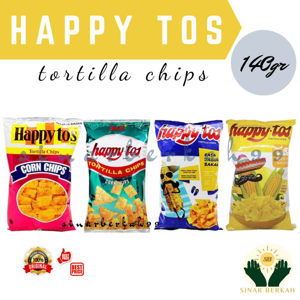 

Happy Tos Happytos Snack Tortilla 140 Gram