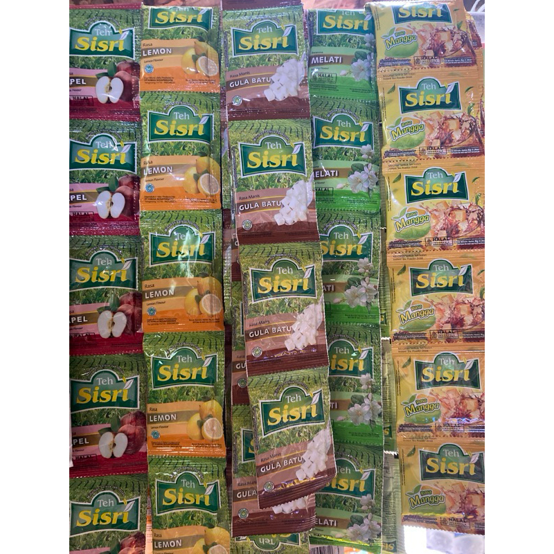 

teh sisri minuman serbut kemasan siap saji (1 renceng/10 sachet)