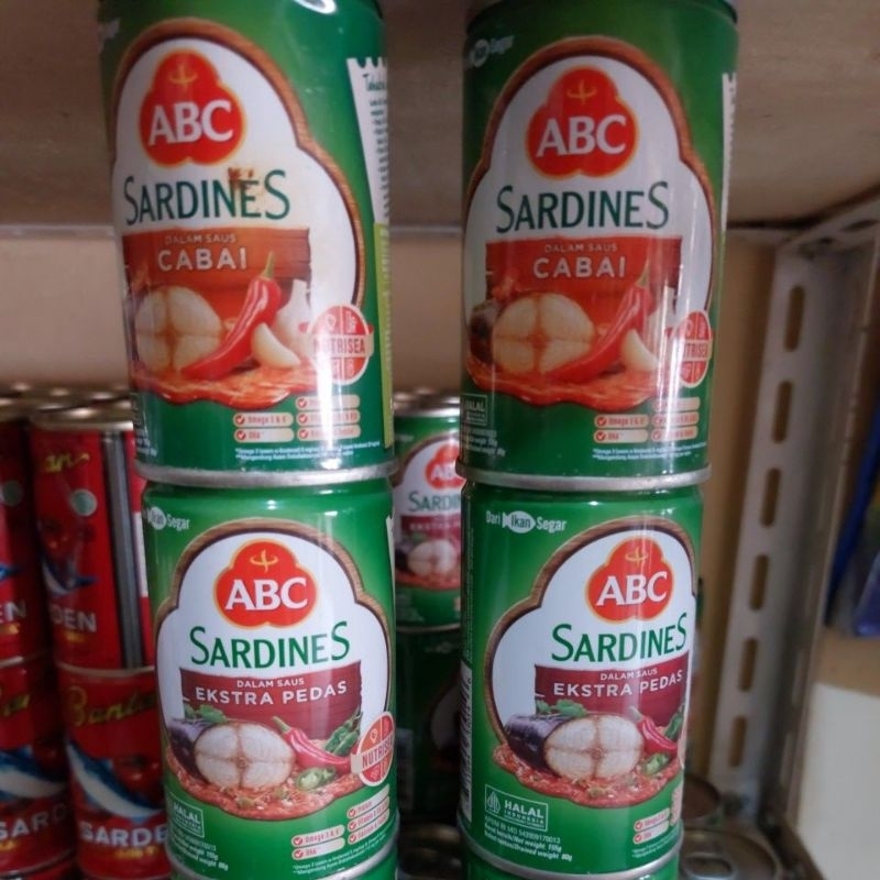 

ABC Sardines 115gr pedas