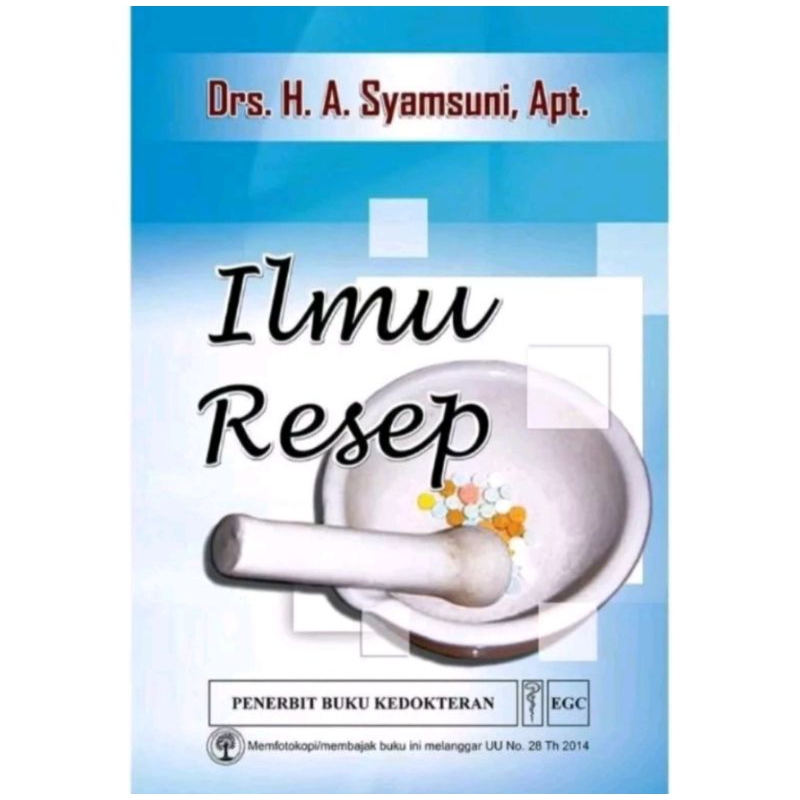 ILMU RESEP DRS H .A SYAMSUNI