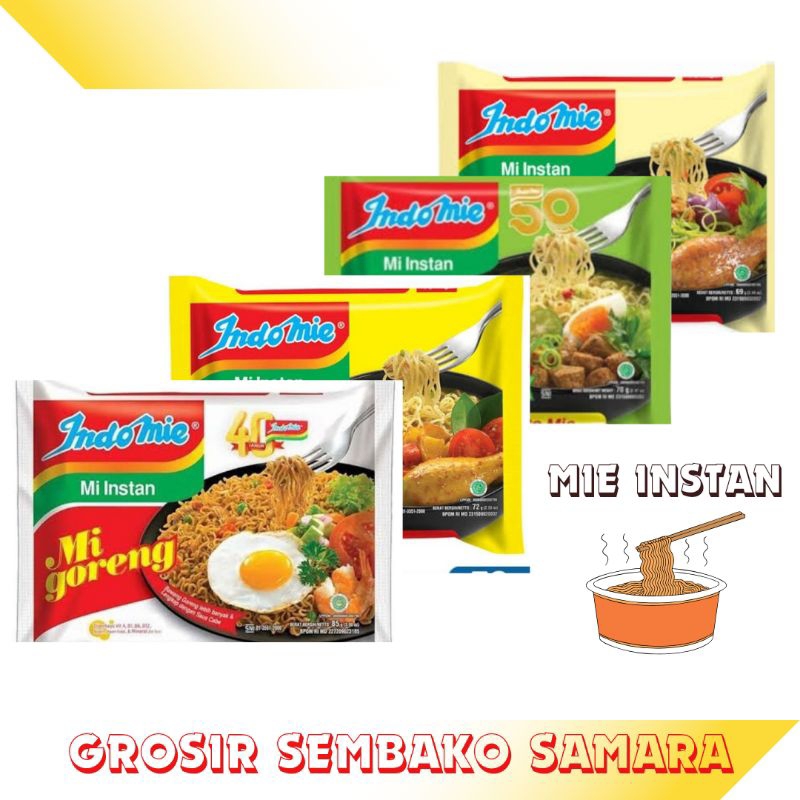 

TOKO SAMARA Indomie Mie Instan 4 Rasa
