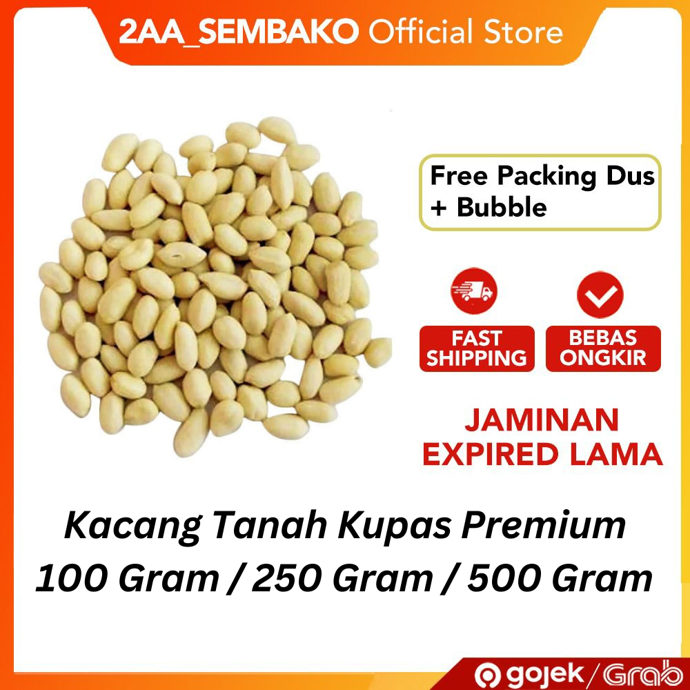 

Kacang Tanah Kupas Premium 100 Gram / 250 Gram / 500 Gram