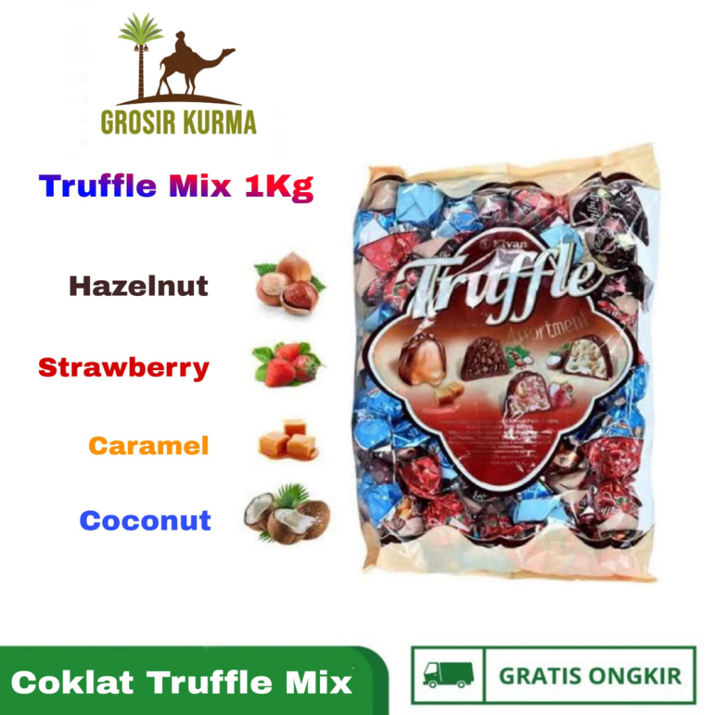 

Coklat Arab Elvan Truffle Mix 1 Kg Oleh-oleh Haji Umroh | Original