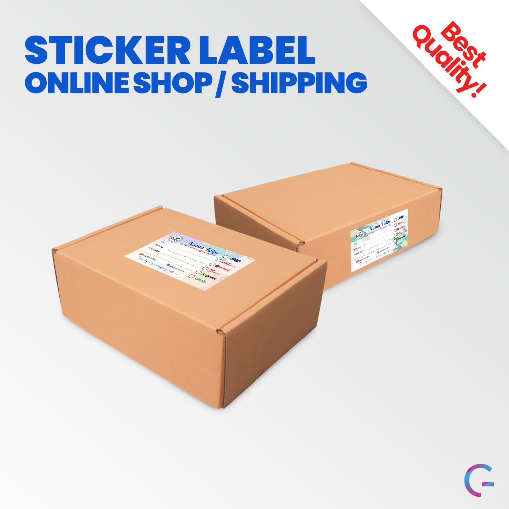 

Sticker Label Pengiriman Olshop | Stiker Kirim / Shipping | Olshop Address Premium Sticker