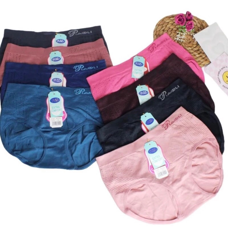 3,6,12Pcs CD Piaoli Celana Dalam Wanita Dewasa Rajut CD Semi Korset