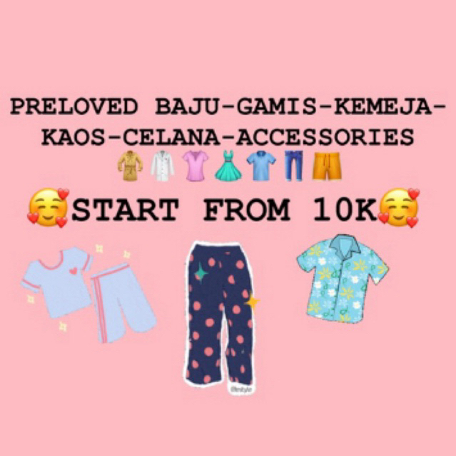 Preloved Baju / Kaos / Kemeja / Daster / Celana Murah Meriah BISA NEGO