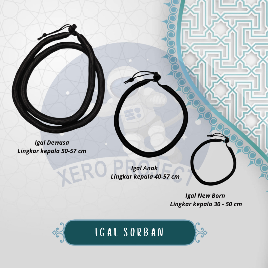 Igal Sorba Arab Anak - anak Dewasa Laki - Laki Bayi New Born