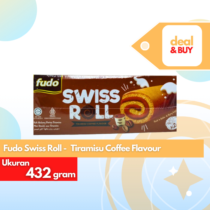 

Fudo Swiss Roll Tiramisu Flavour 18g x 24pcs