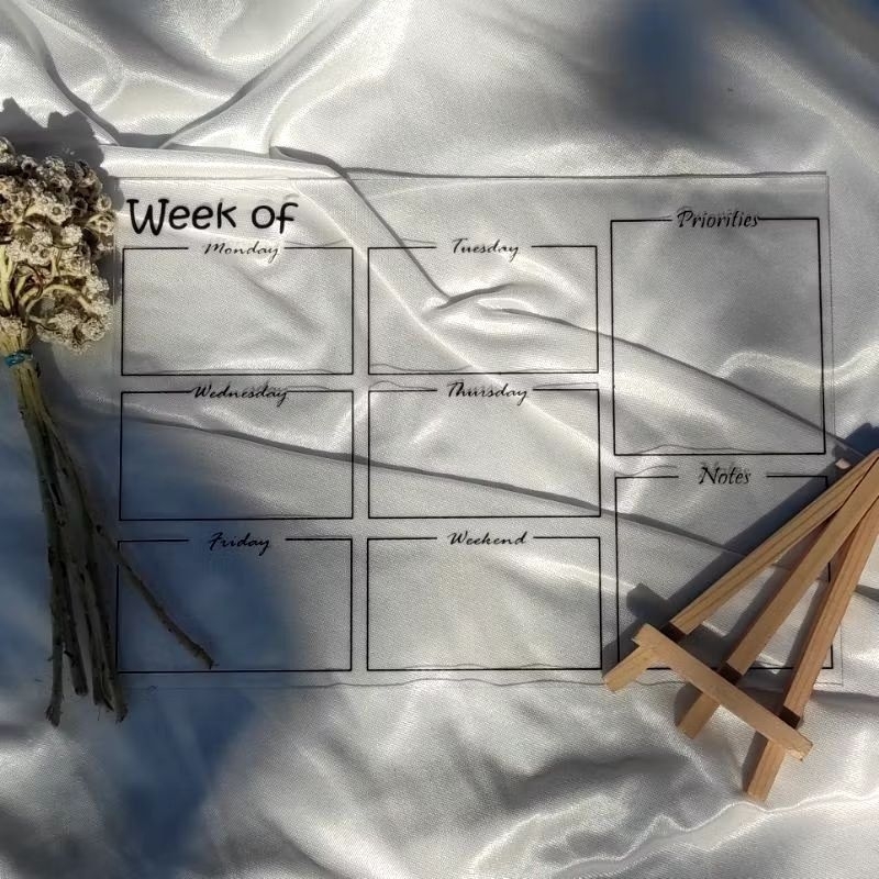 

Acrylic planner a4 weekly planner akrilik do to list monthly planner aesthetic papan jadwal Acrylic Planner A3 A4 A5 Monthly Weekly To do list Korean aesthetic cute ins