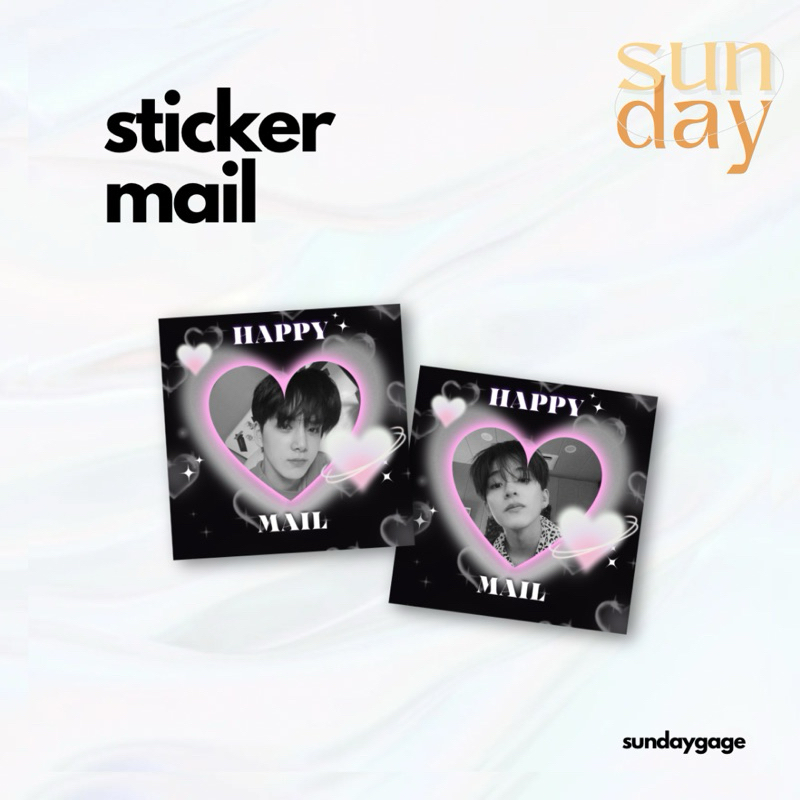 

SUNDAY - Sticker Mail Kpop Decorasi Paket Mailing isi 30 pcs