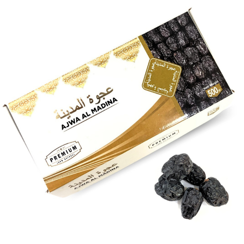 

Kurma Ajwa Al - Madina (GB) 500gr / Kurma Ajwa Premium / Ajwa Madinah / Kurma Ajwa Curah