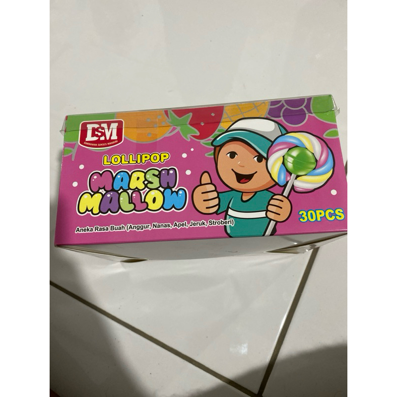 

permen lollipop marshmallow isi 30 pcs