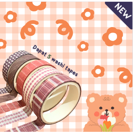 

Masking Tape/Washi Tape/Masking Tape/Lem/Pattern/Nude/Simple/Anime Cells at Work! (Hataraku Saibou)/Molang