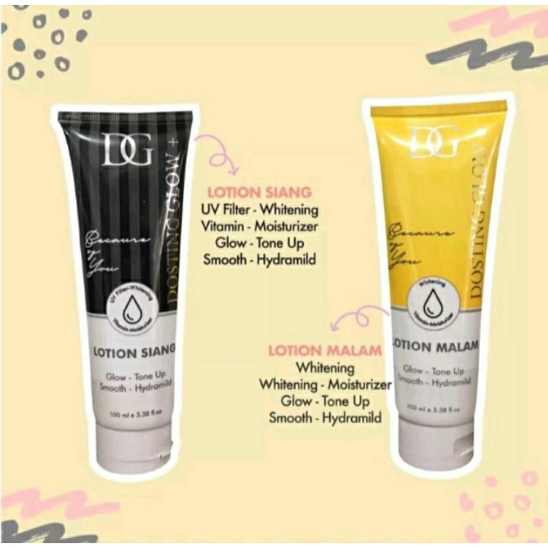 DOSTING GLOW WHITENING BODY LOTION || BODY LOTION SIANG MALAM ||