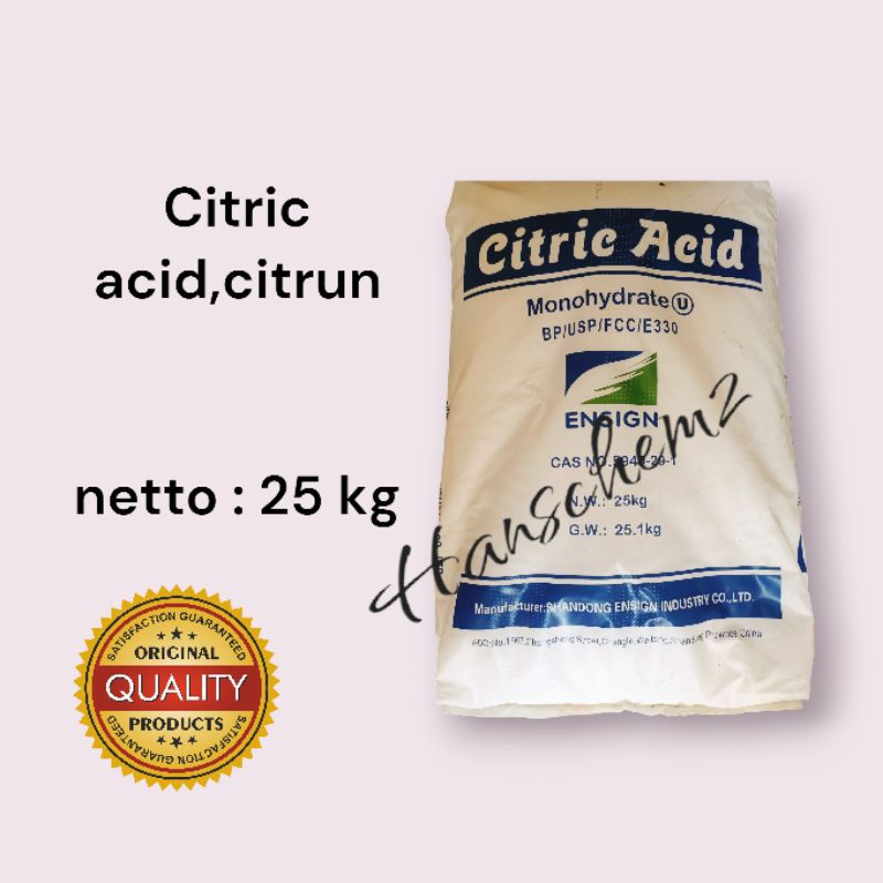 CITRUN/CITRIC ACID/PEMBERSIH @25kg