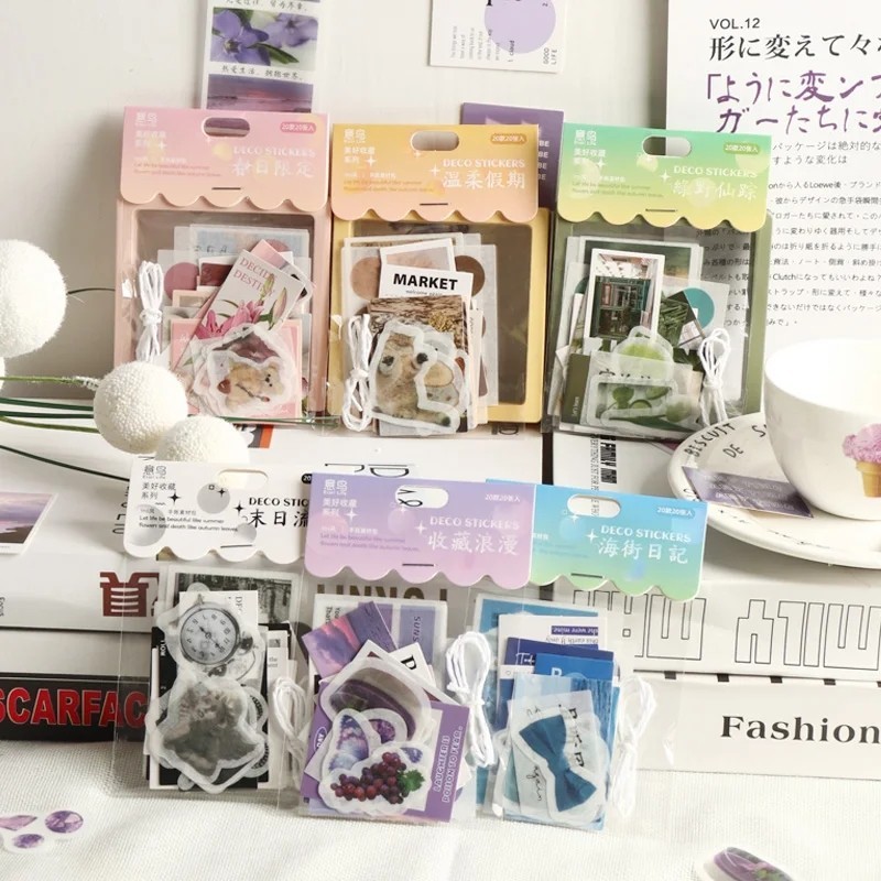 

aesthetic diy deco set card stiker mini