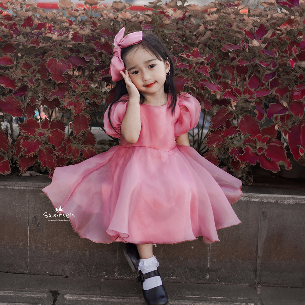 SAOIRSE'S Aurora - Dress Anak Gaun Princess Cinderella Korean Style Usia 2-8 Tahun Pesta Kondangan B