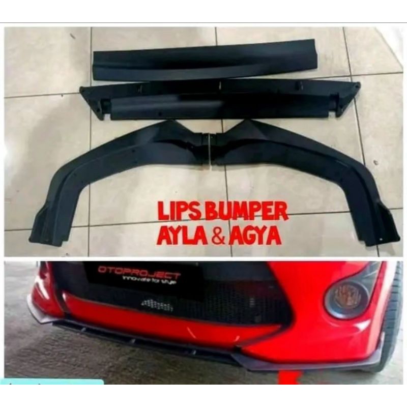 lips winglet bemper/agya&ayla