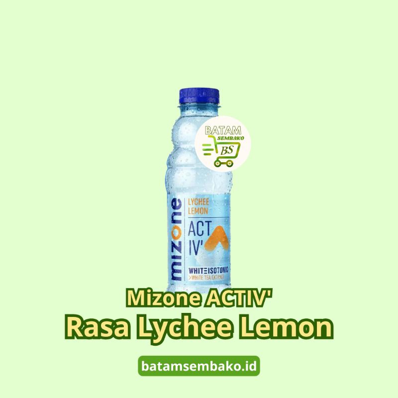 

Mizone Activ' Minuman Isotonik Lychee Lemon 500 mL