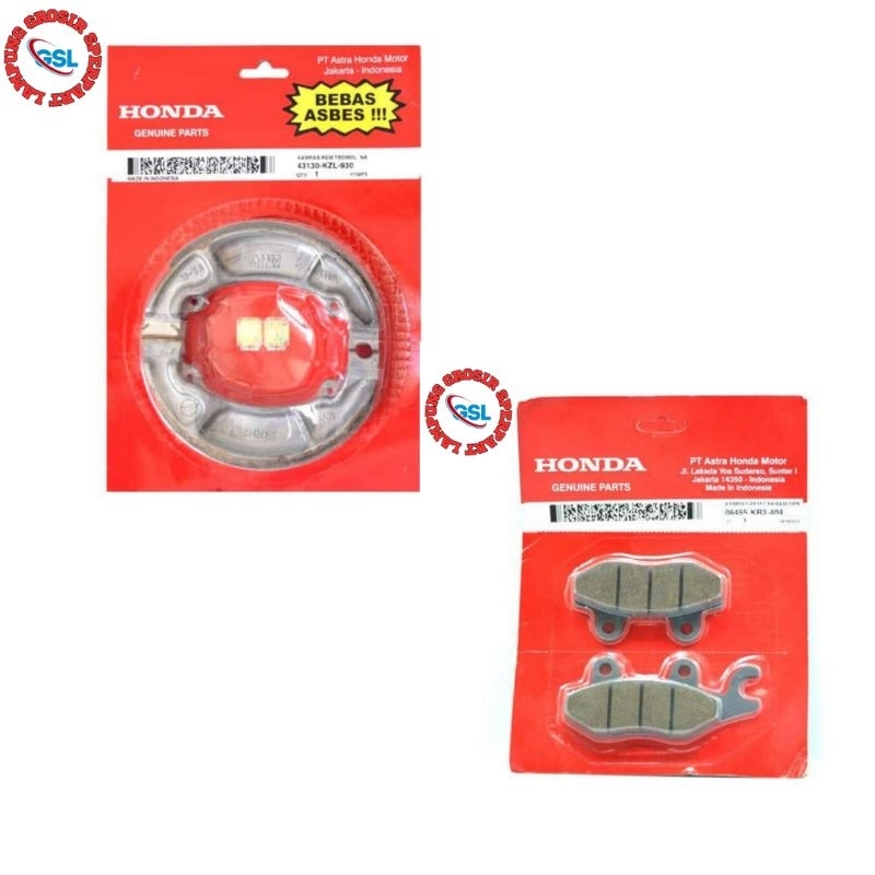 Kampas Rem Supra / Kampas Rem Set Depan Belakang Supra,Supra x,Supra Fit Lama