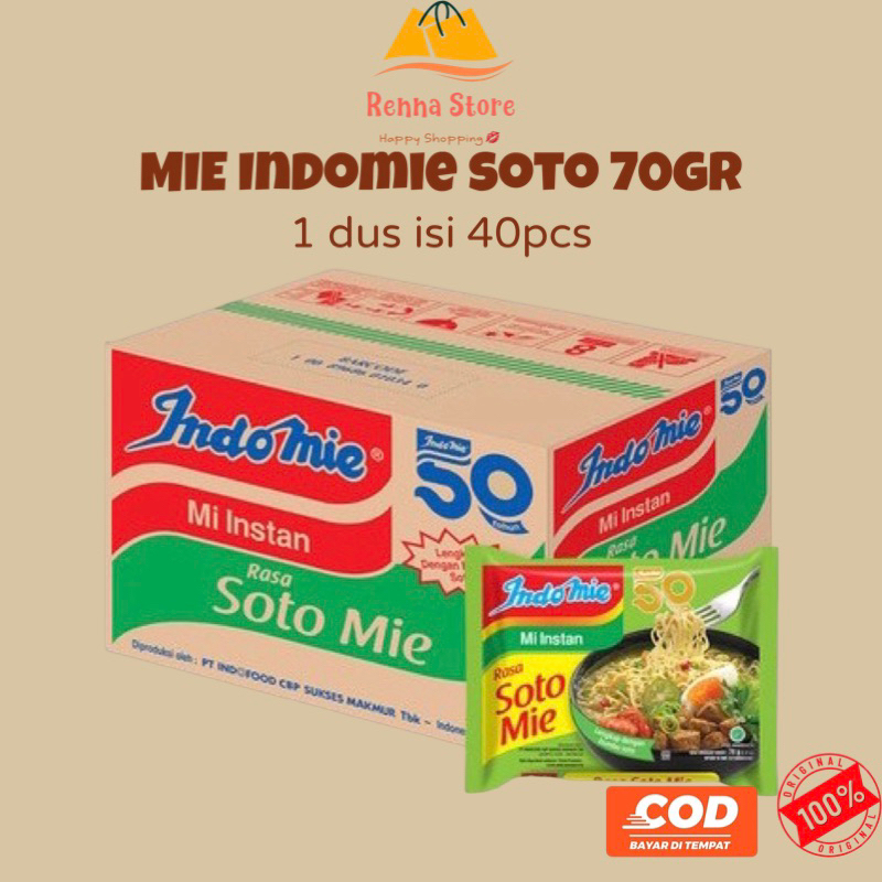 

INDOMIE Rasa Soto Mie (1dus 40pcs)