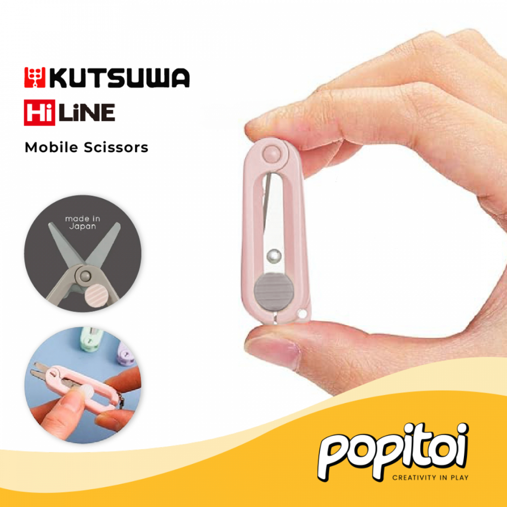 

Kutsuwa HiLINE Mobile Scissors LIGHT Color Series Gunting Lipat Portable Mini Hi-Line