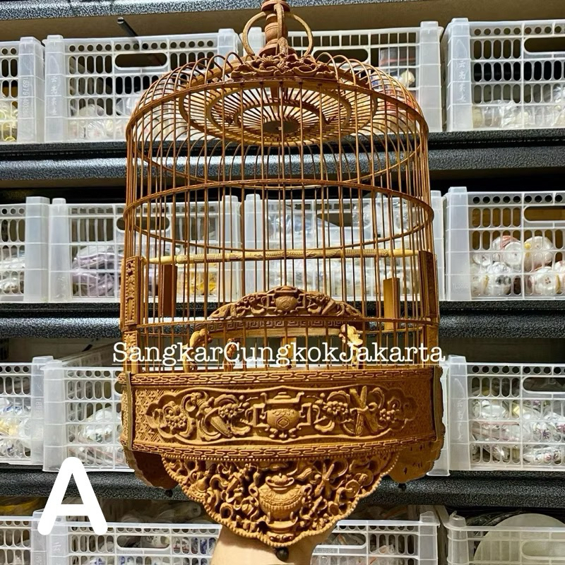 Sangkar Cungkok Pleci D26 Ceper Full Ukir 2D Ori Vietnam