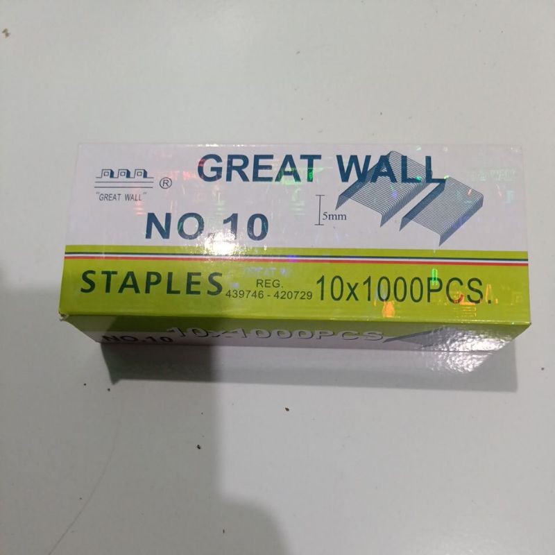 

isi Staples great no.10wall 10 x 1000pch