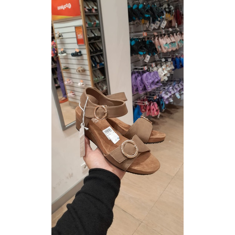 Payless Comfort Plus By Predictions Womens Enya Nubuck Wedges-Nude