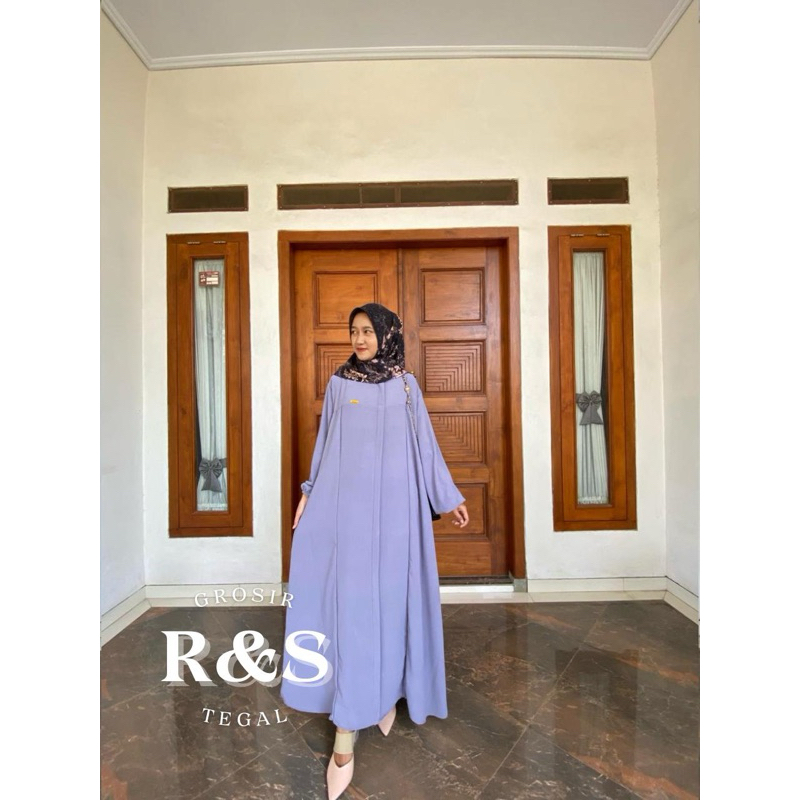 ABAYA ELSIRA set HIJAB segi empat VOAL
