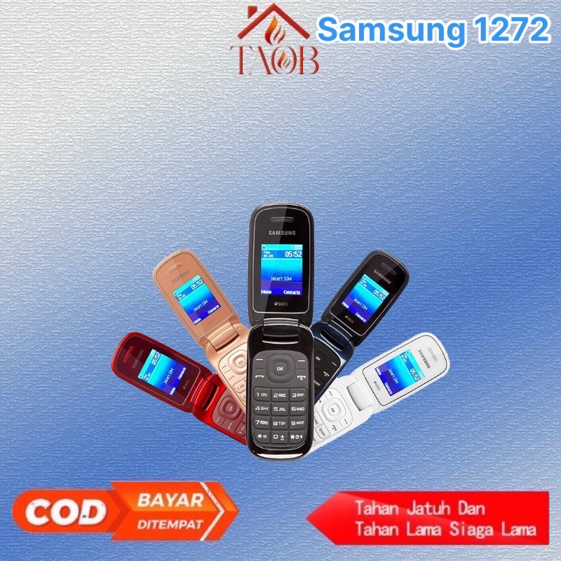 KA Samsung lipat HP jadul samsung flip CARAMEL E1272 TERMURAH HP JADUL lipat