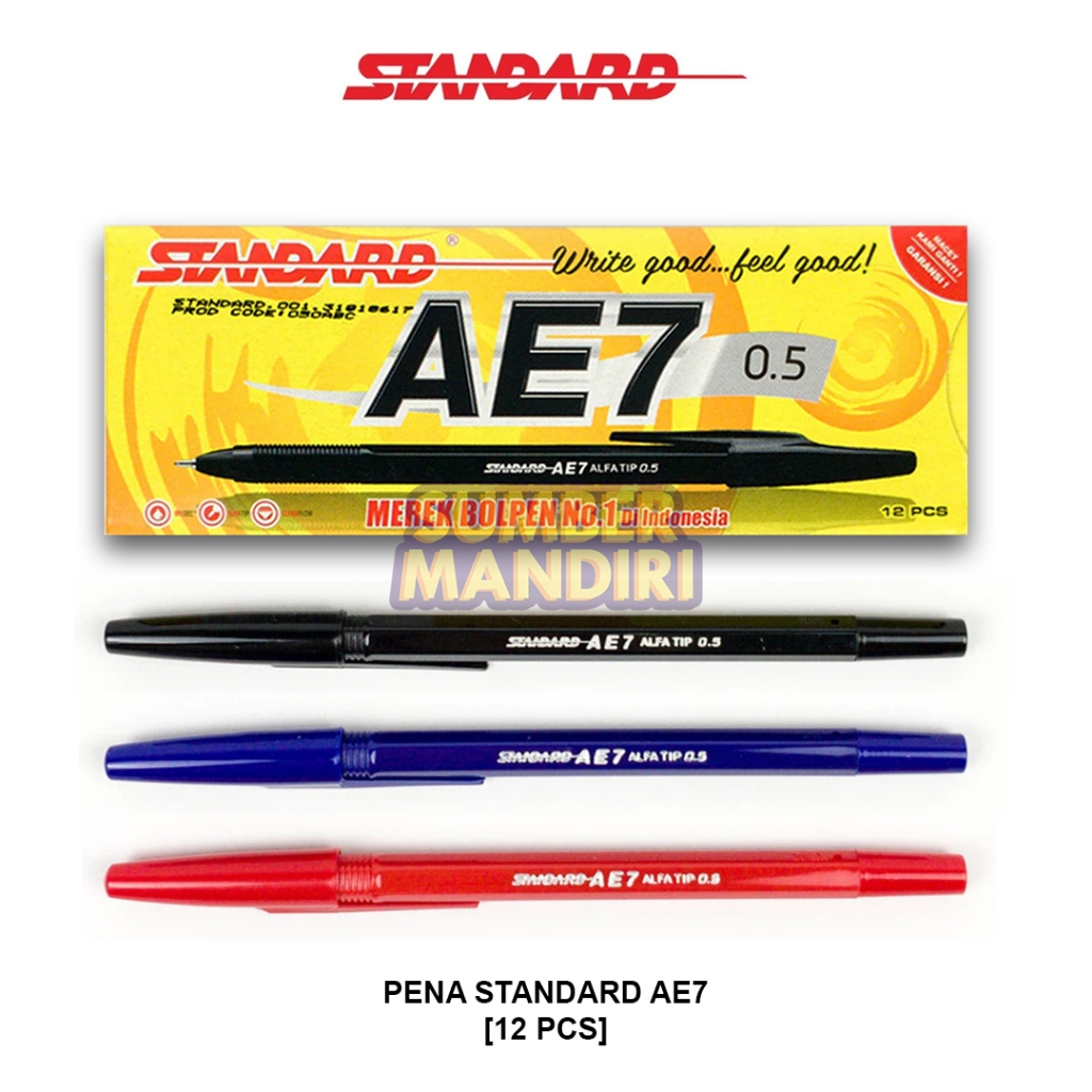 

Ball Pen Pulpen Pena STANDARD AE7 0.5 mm [12 PCS]