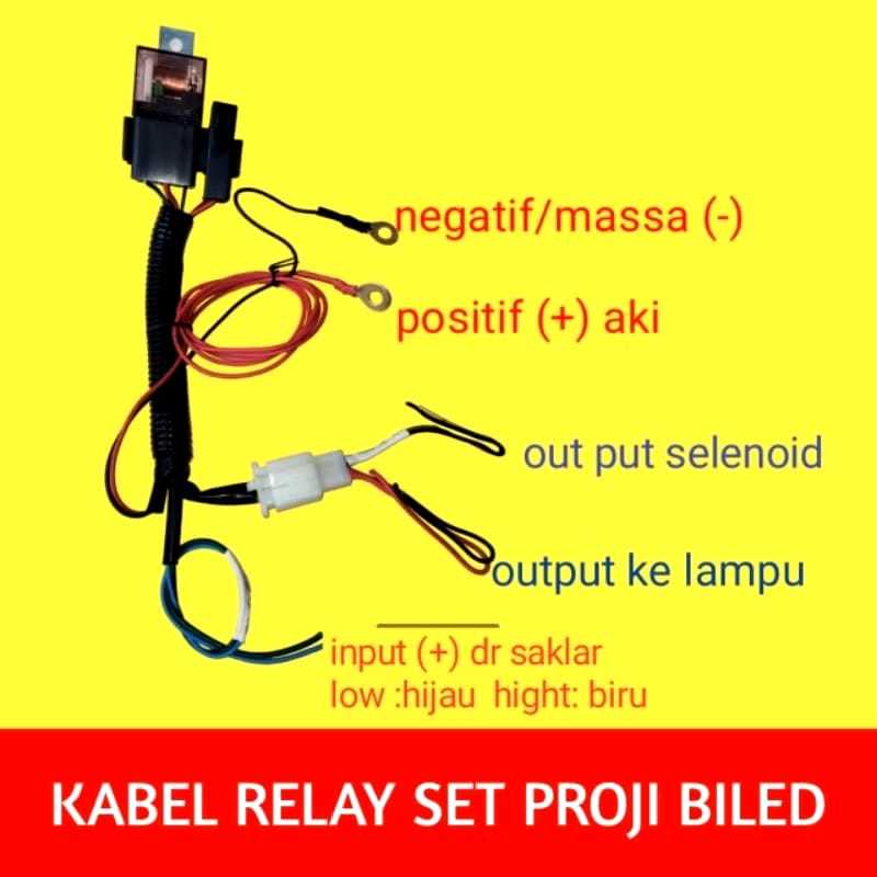 KABEL RELAY SET PROJIE  BILED  HID