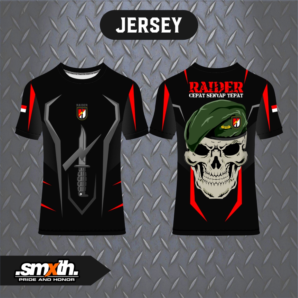 GFBC BAJU KAOS JERSEY LENGAN PENDEK TNI AD TNI AL TNI AU RAIDER KOPASSUS KOSTRAD MARINIR TRIMATRA IN
