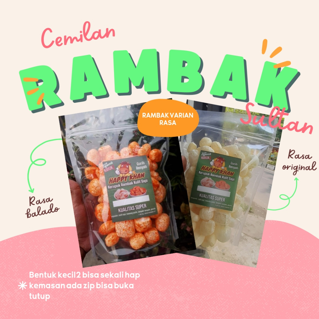 

dorodok / kerupuk rambak kulit sapi varian rasa