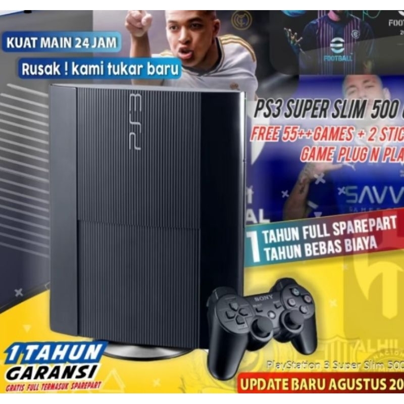 NEW PS 3 1TB SUPER SLIM SONY ASLI
