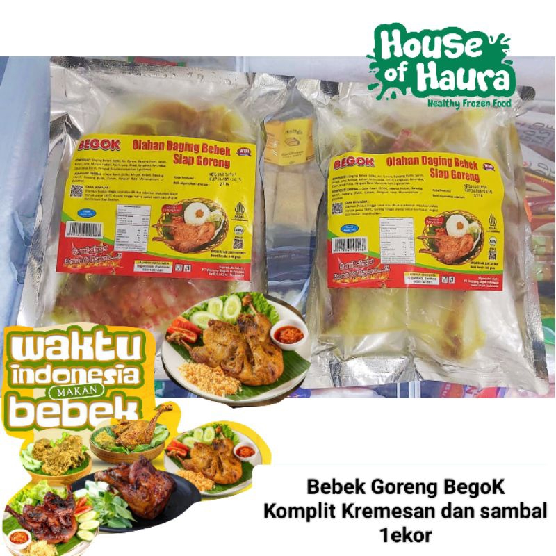Bebek Begok / Ayam goreng begok ungkep tinggal goreng