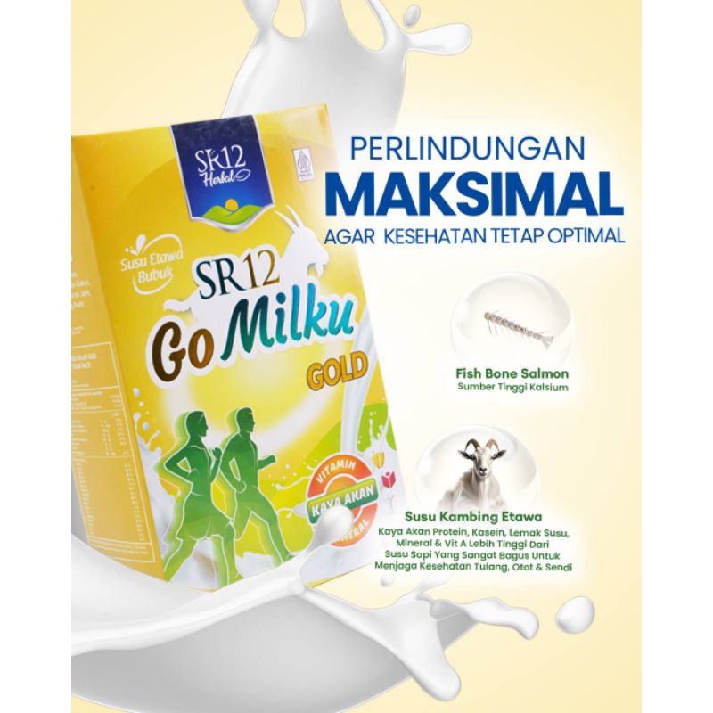 

susu GoMilku goldSR12 200gr (susu kambing kesehatan)