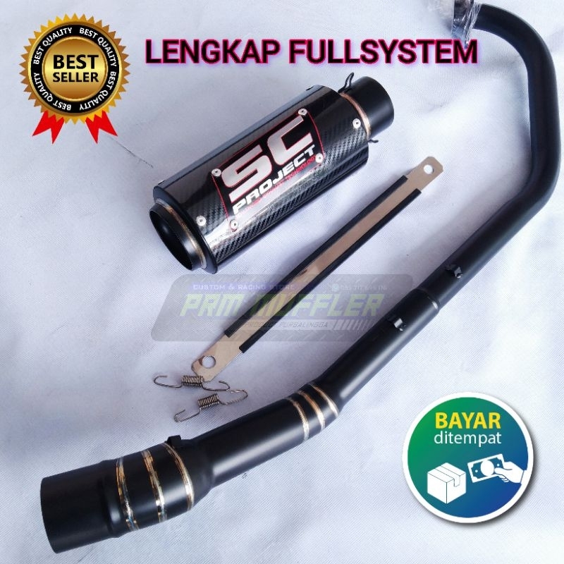 Knalpot racing SC project doff for Jupiter MX 135