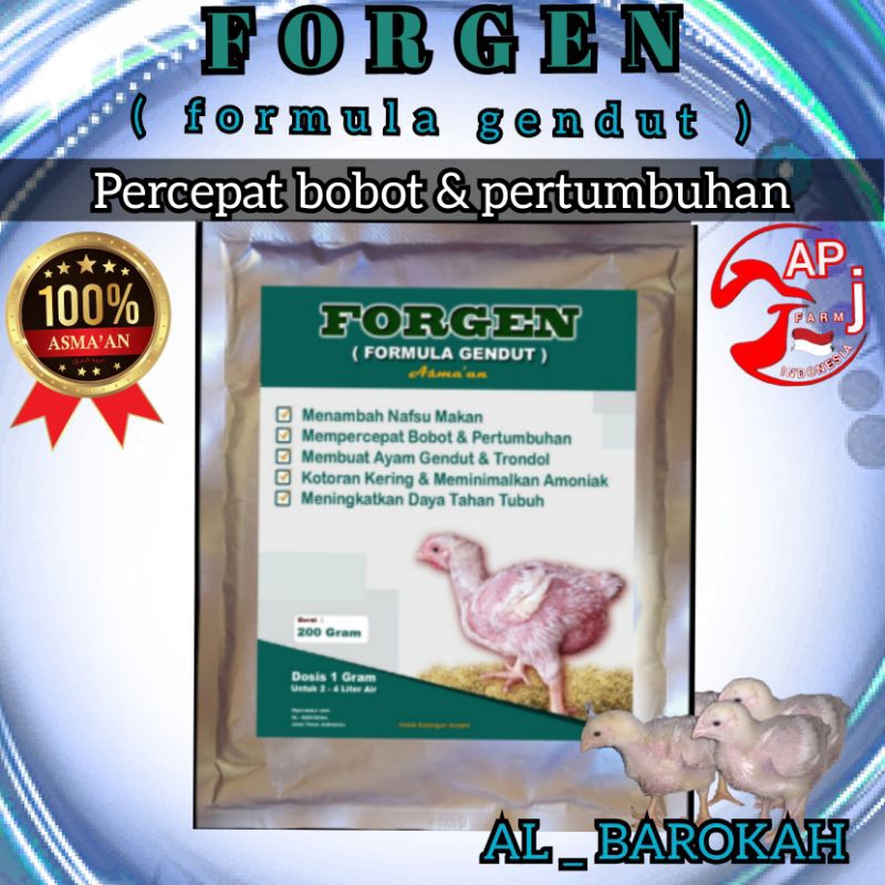 vitamin ayam,vitamin FORGEN-vitamin ayam-suplement ayam-broiler-pejantan-joper-bebek
