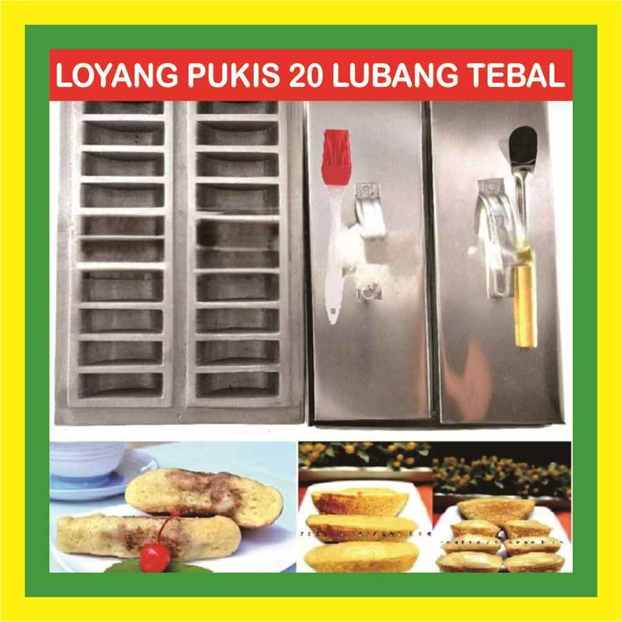 Rosita Loyang Pukis Anti Lengket Besar Cetakan Kue Pancong Bandros 20 Lubang Tebal Gandos Khusus