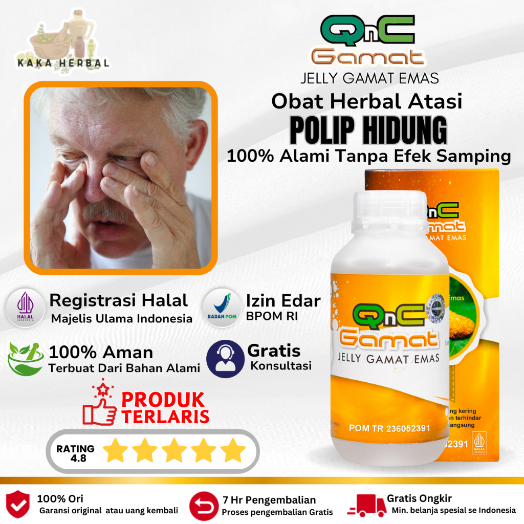Kaka Herbal - Obat Polip Hidung Pada Anak Dan Dewasa, Obat Hidung Bau Busuk, Obat Polip Hidung Alami