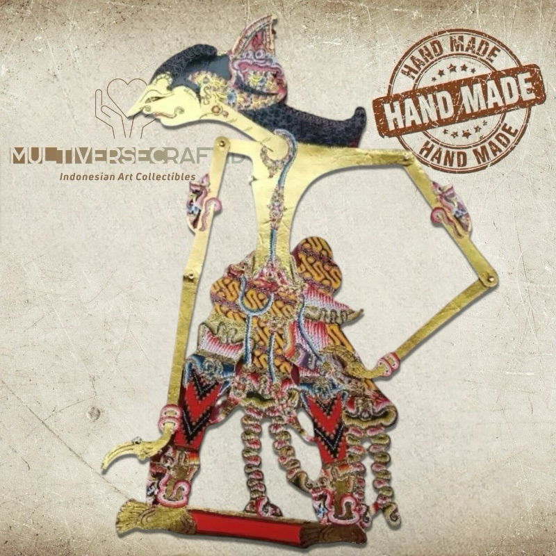 Wayang Alusan Kulit Kerbau Asli Wayang Kulit Abimanyu Grade Standar Dalang