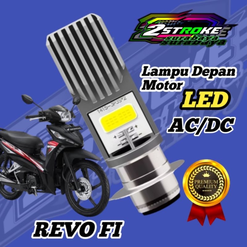 Lampu Depan Motor LED COB Putih HONDA REVO FI H6/ T19 Ac/Dc 12Volt Pengganti Dop/Bohlam