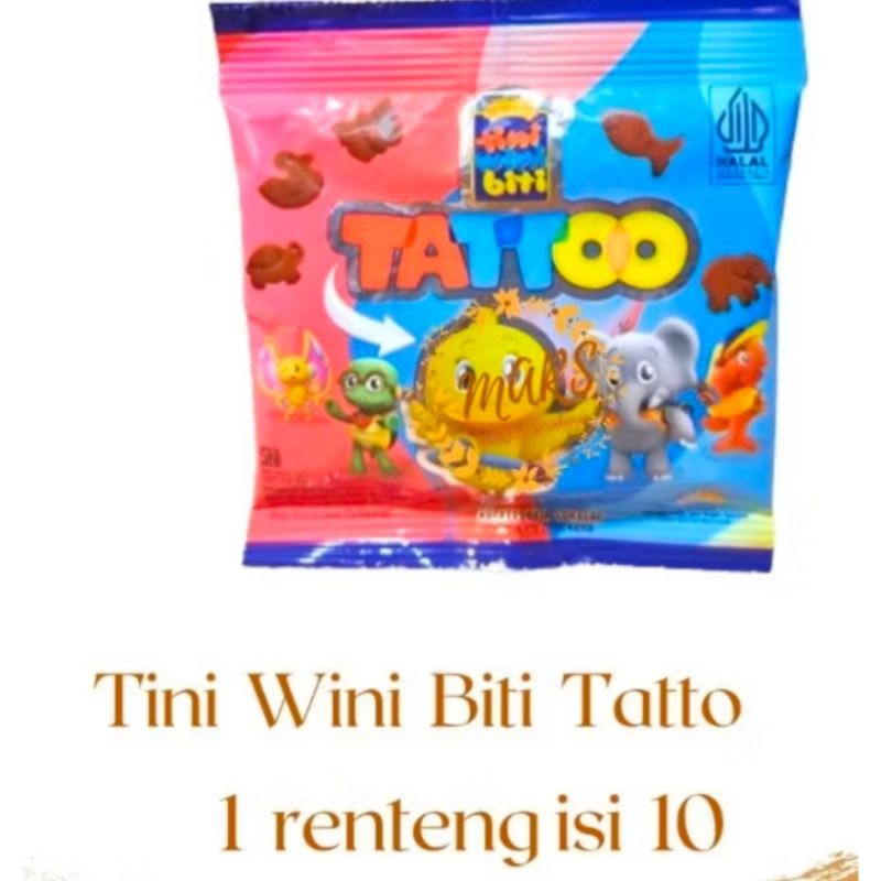 

tini wini biti Tatto 10 pcs biskuit mini coklat