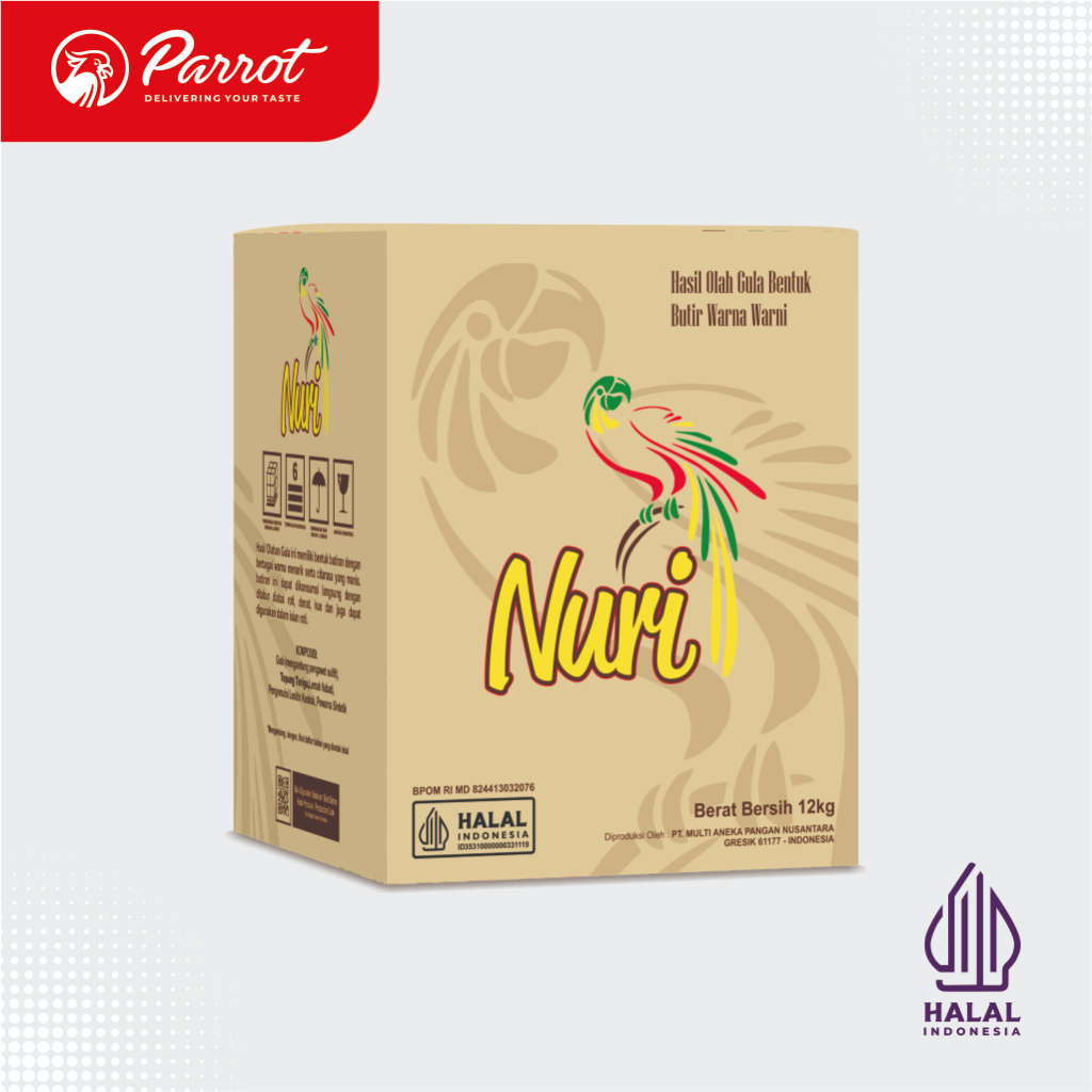 NURI MESES WARNA-WARNI Nuri Meses Warna Warni  Kemasan 12 kg