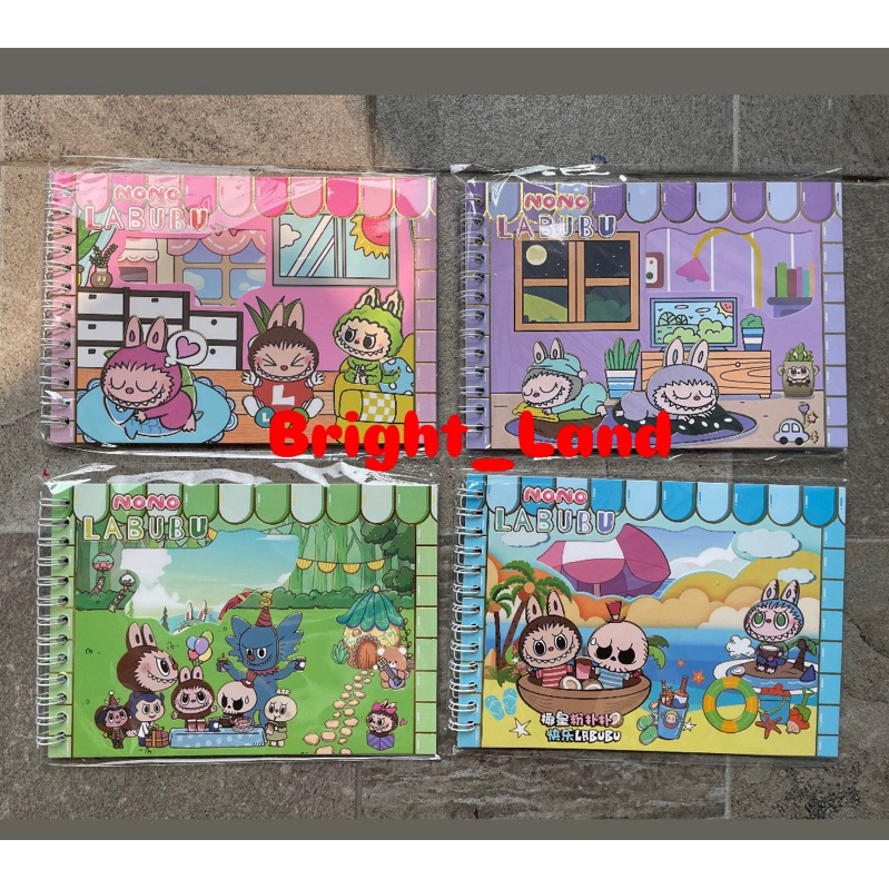 

Buku binder Stiker Karakter LABUBU Lucu Sticker NoteBook