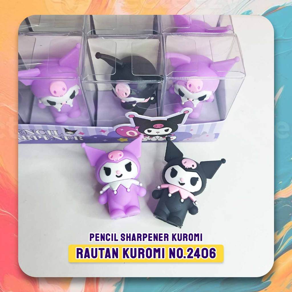 

RAUTAN KUROMI NO. 2406 / Pencil Sharpener 2406 / Rautan Kuromi Ungu Hitam