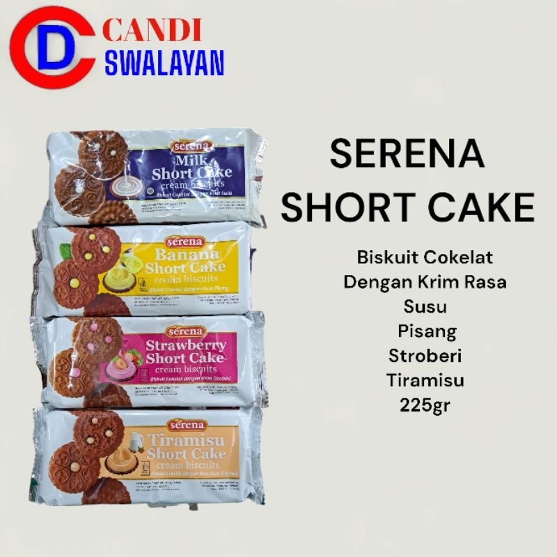 

Biskuit SERENA Short Cake 225g Susu | Pisang | Tiramisu | Stroberi