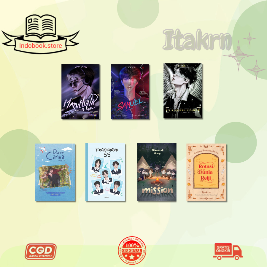 AK  Novel ECCEDENTESIAST / SAMUEL / AREKSA /  DIARY OF CANVA/DIAMOND GANG/MARVELUNA/ROTASI DUNIA REI